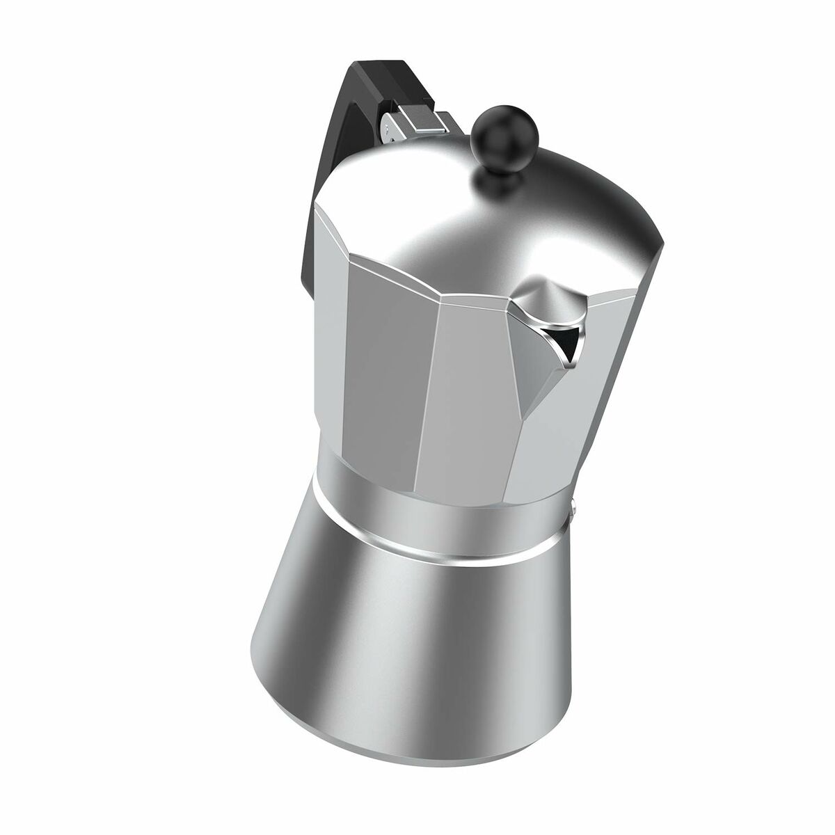 Italiensk Kaffepanna Taurus KCP9009 9T MINI MOKA Silvrig Aluminium (9 Koppar) - 3