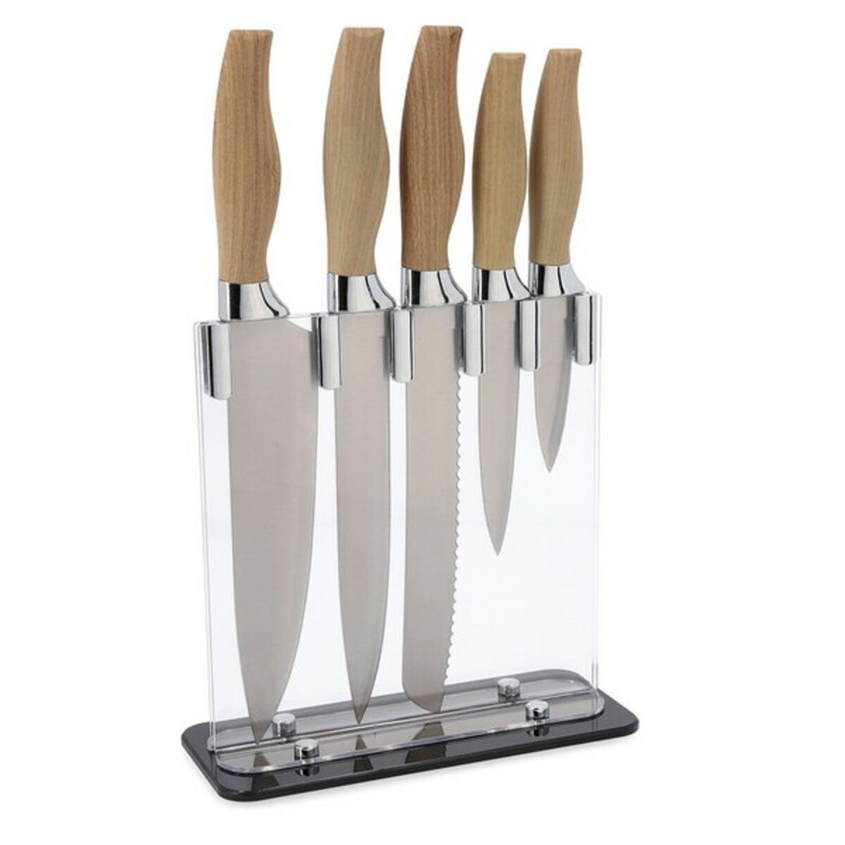Set med köksknivar och hållare Quid Baobab (5 pcs) - 5