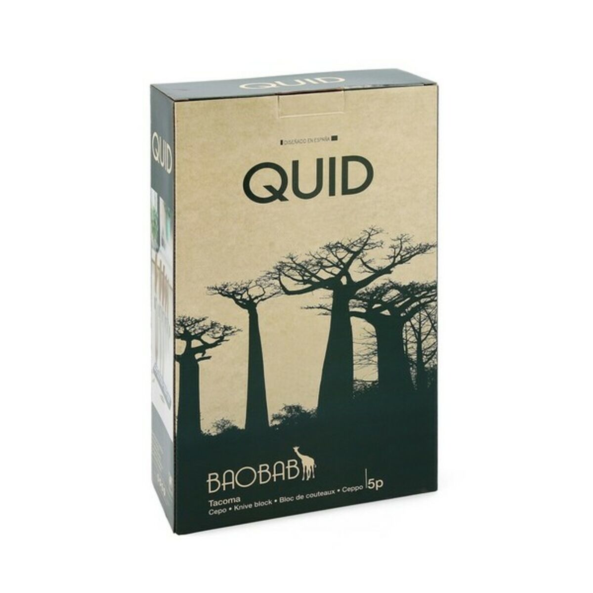 Set med köksknivar och hållare Quid Baobab (5 pcs) - 7