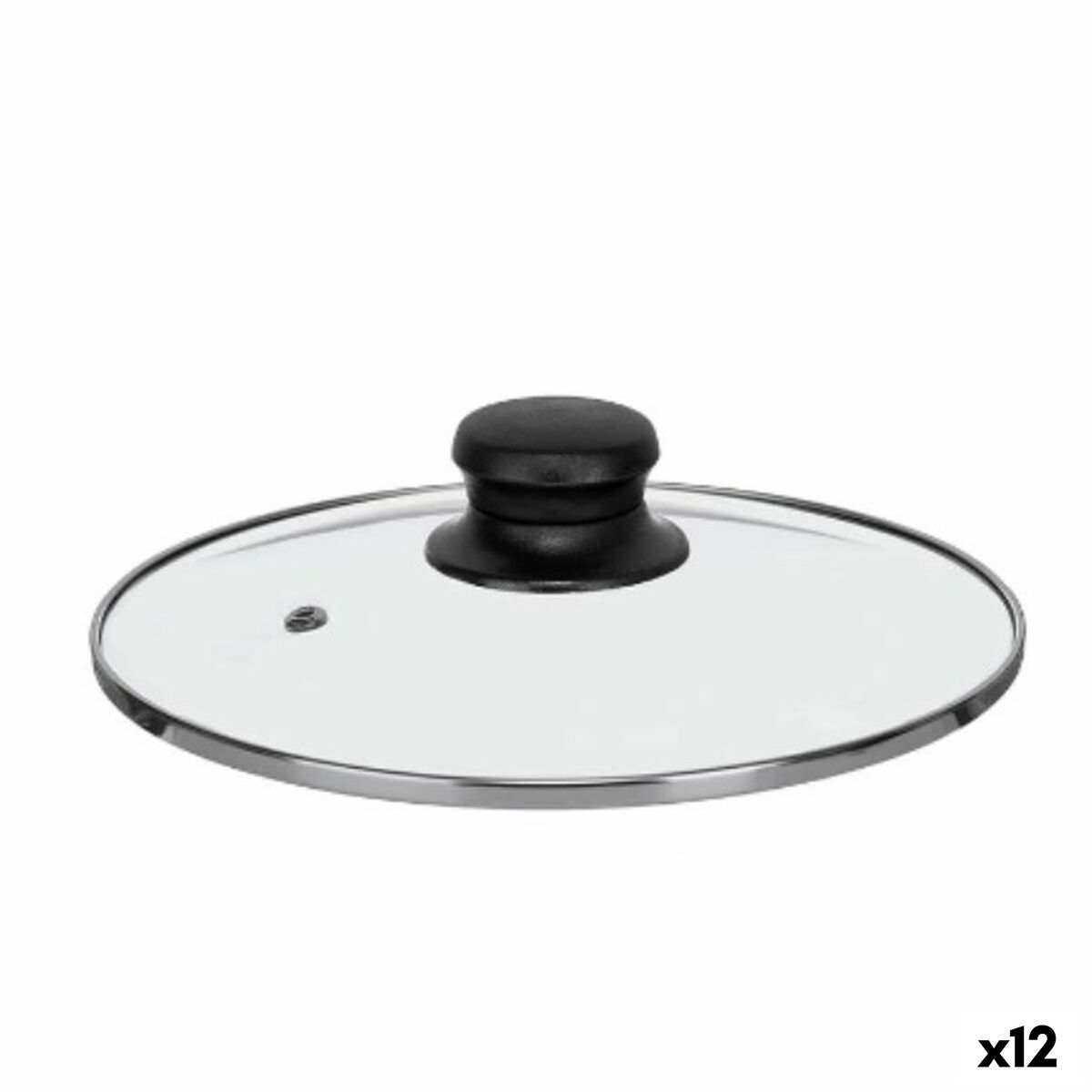 Grytlock 20 cm Glas Silvrig (12 antal)