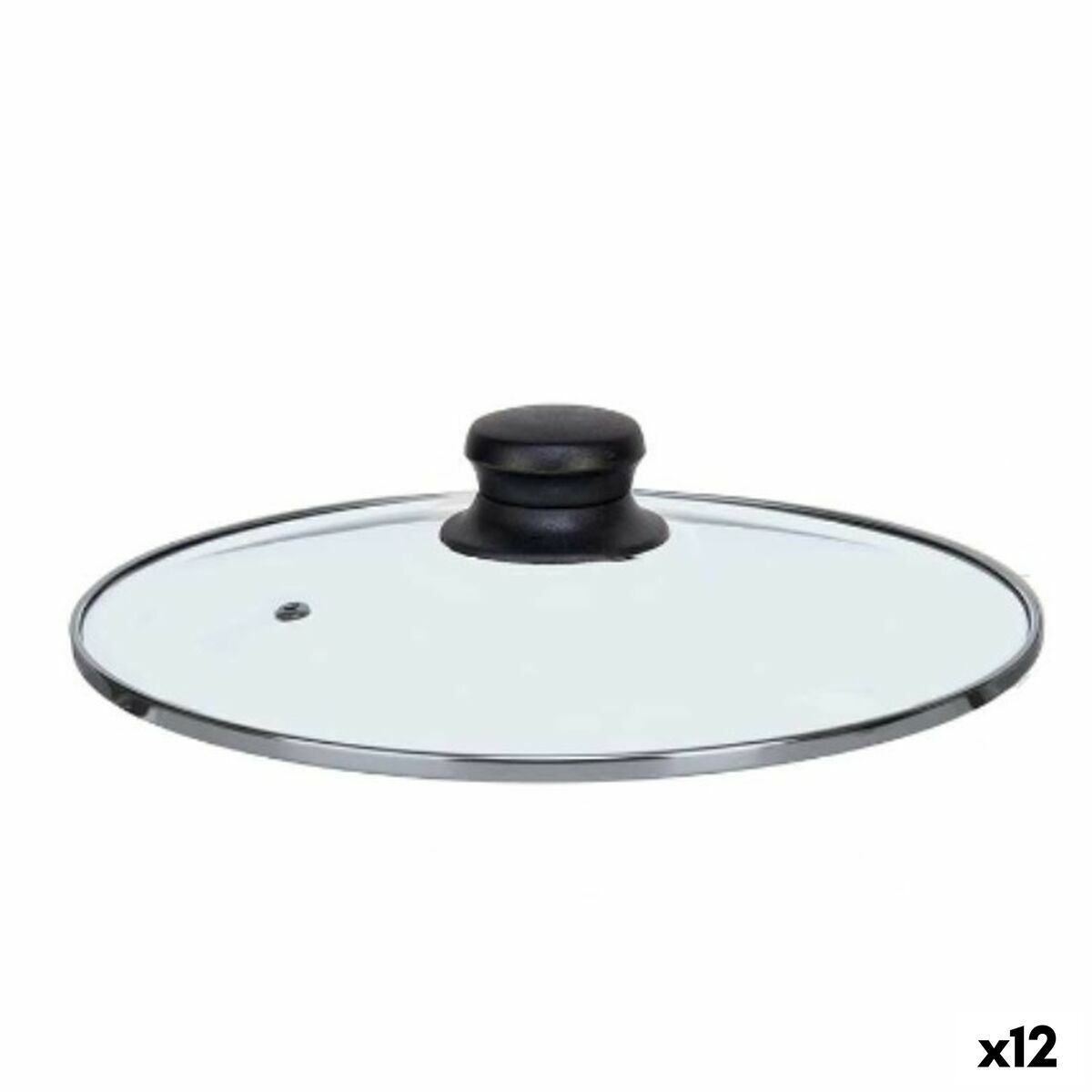 Grytlock 22 cm Glas Silvrig (12 antal)