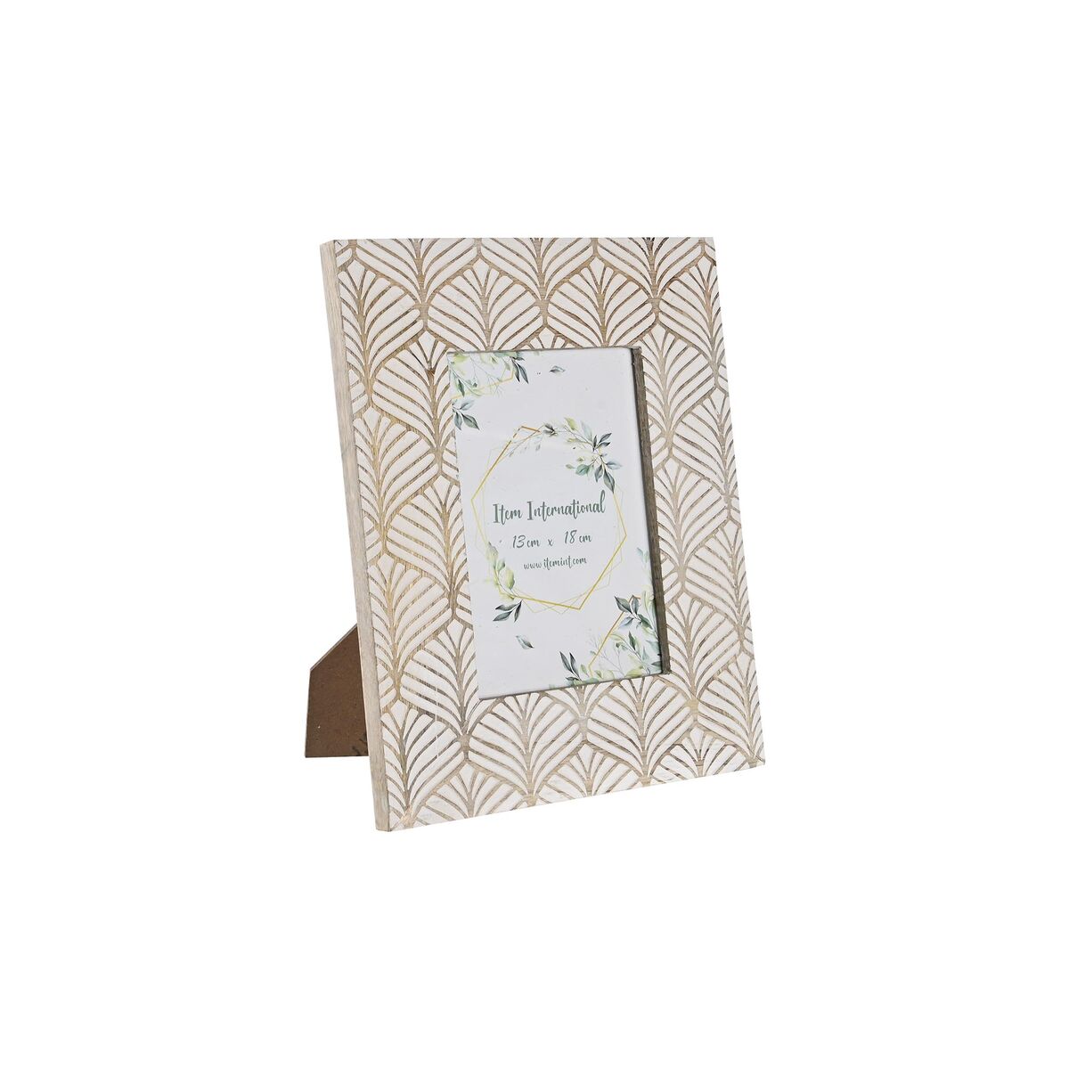 Fotoram DKD Home Decor 22,5 x 2 x 28 cm Glas Brun Vit Mangoträ Urban