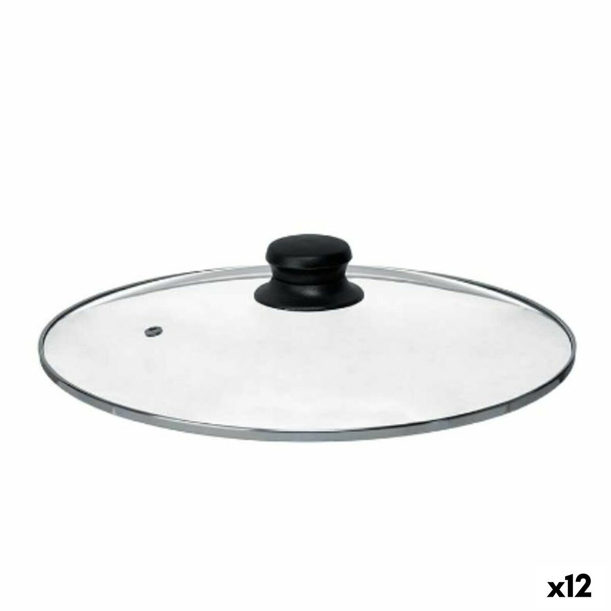 Grytlock 30 cm Glas Silvrig (12 antal)