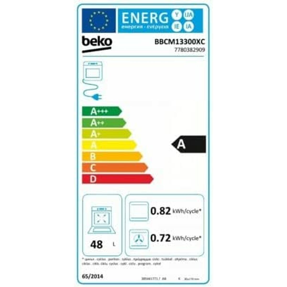 Kompaktugn BEKO BBCM13300XC 48 L - 2