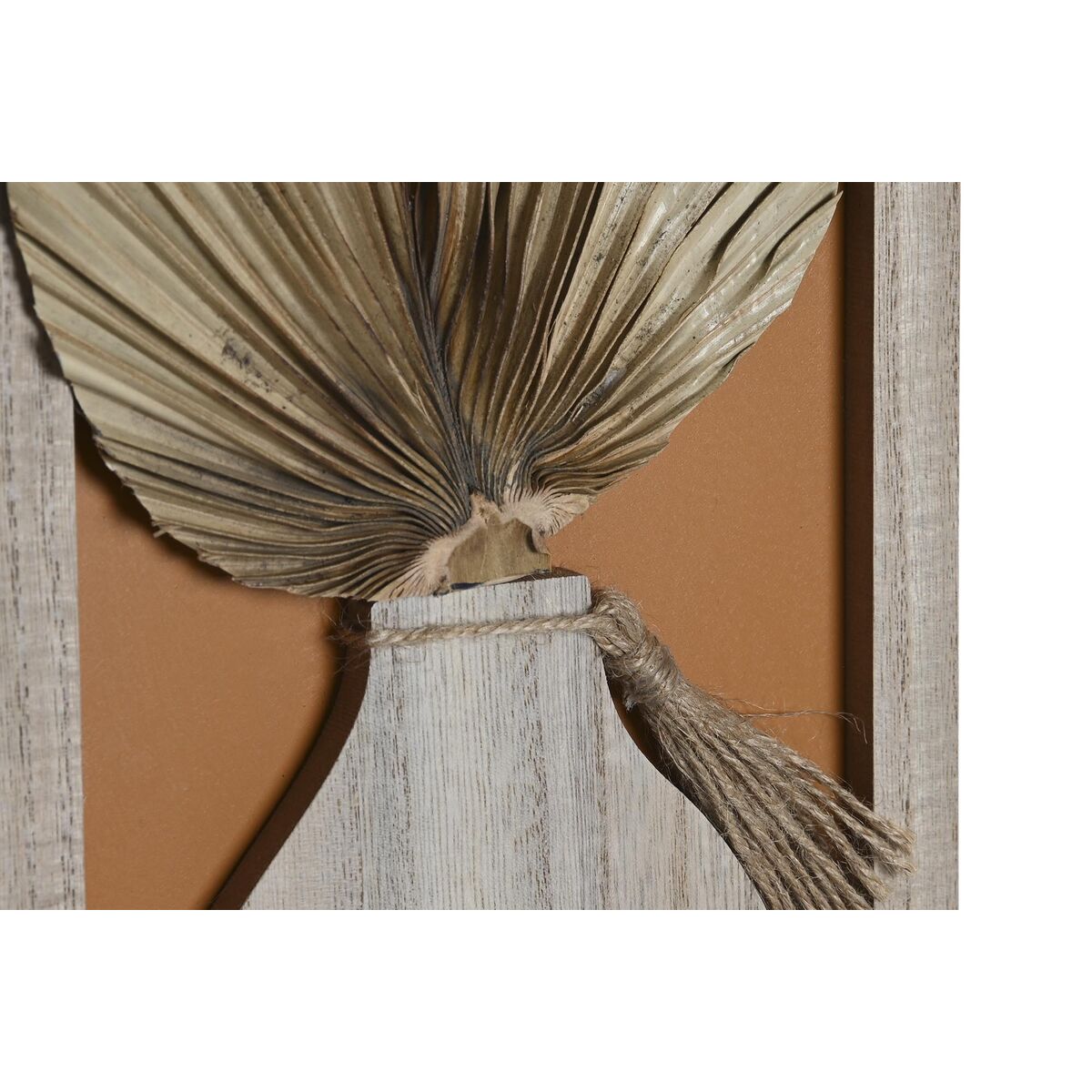 Fotoram DKD Home Decor 43 x 1,2 x 40 cm Naturell Multicolour Trä MDF Boho - 2