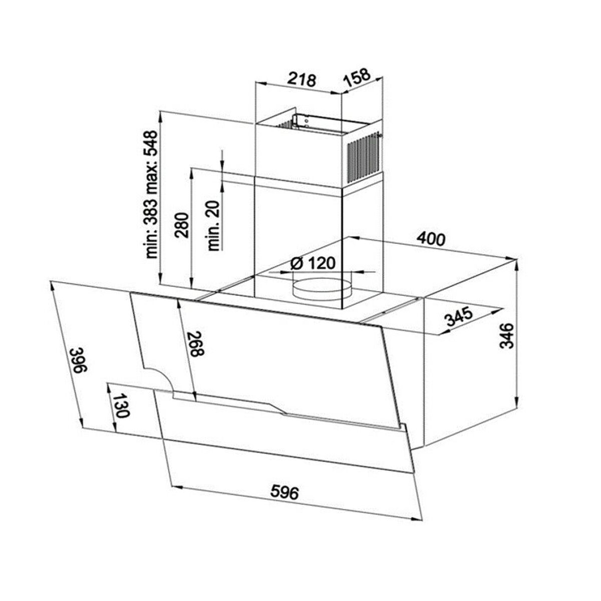 Konventionell fläkt Maan Zetka Svart - 2