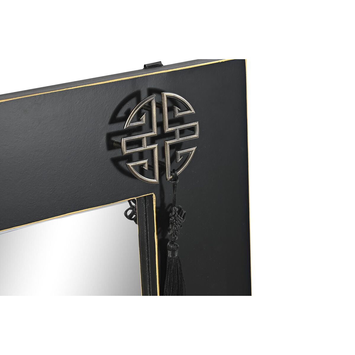Väggspegel DKD Home Decor Gran Glas Röd Svart Orientalisk Trä MDF (70 x 2 x 90 cm) - 3