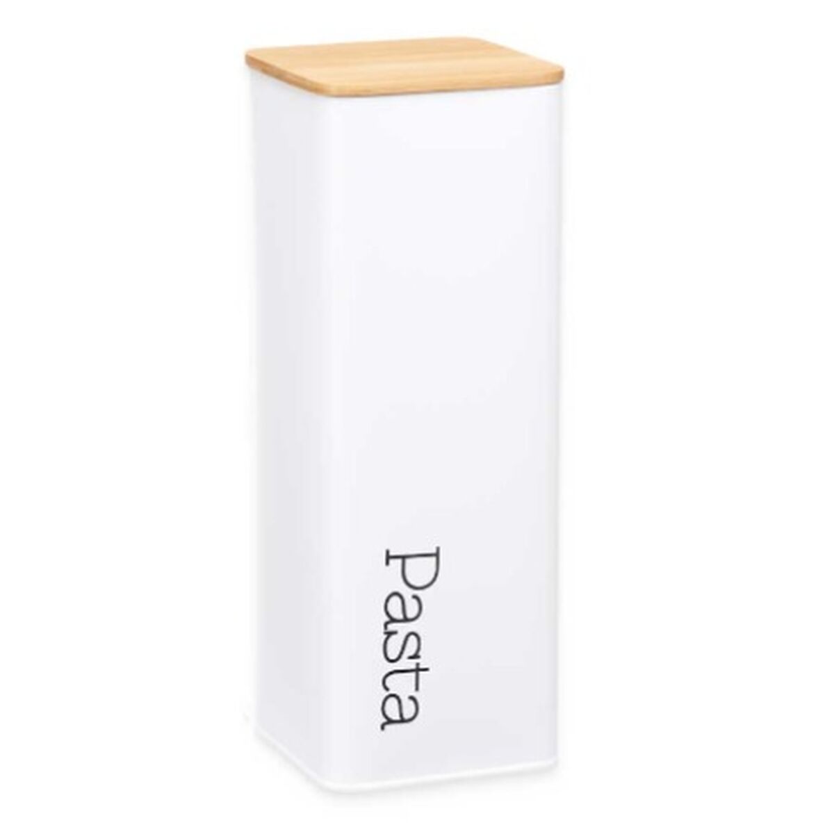 Burk Pasta Vit Metall 8 x 26,5 x 8 cm (6 antal) - 2