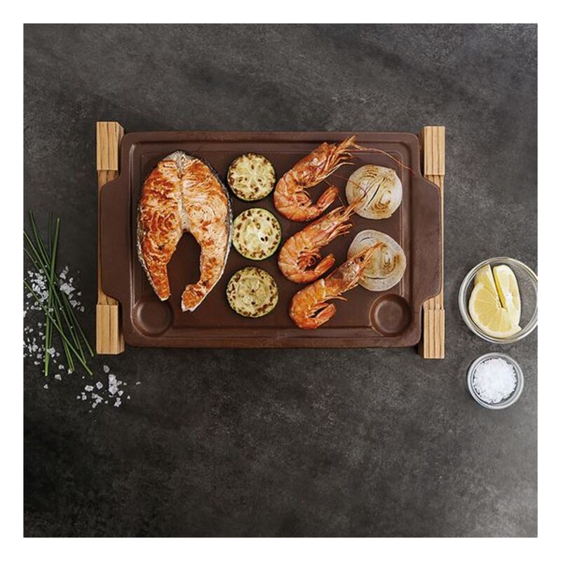 Grill med Stenplatta Anaflor Keramik (36,5 X 24 cm) - 4