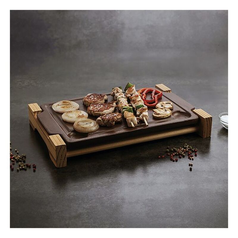 Grill med Stenplatta Anaflor Keramik (36,5 X 24 cm) - 3