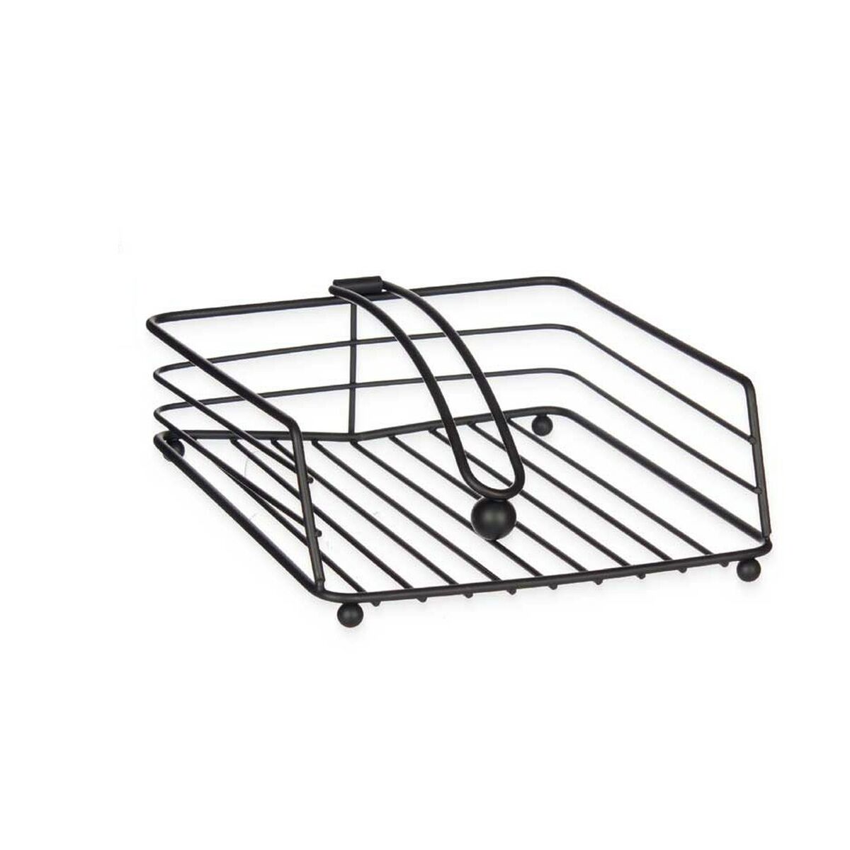 Servetthållare Svart Metall 19 x 7,5 x 19,5 cm (6 antal) - 2