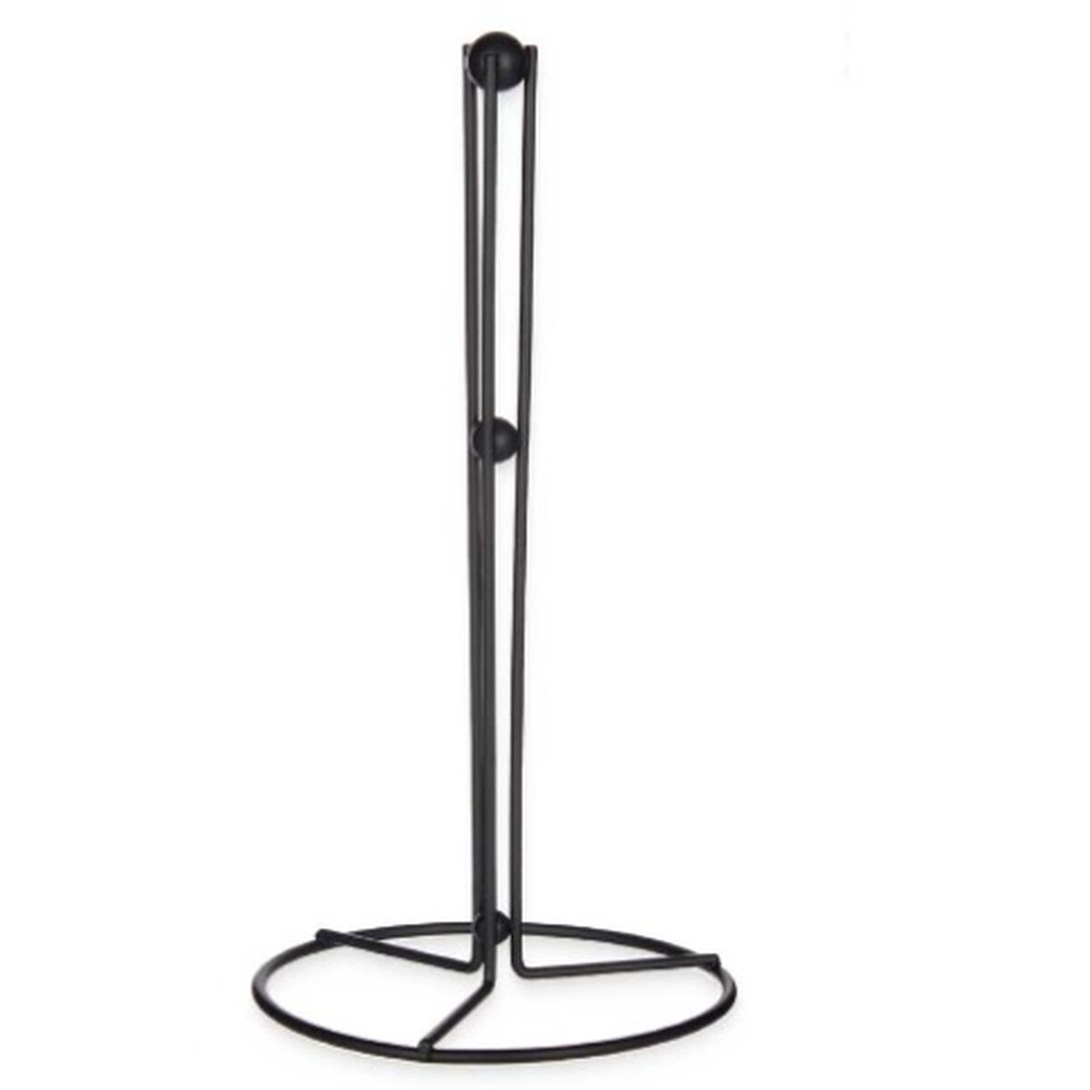 Hushållspappershållare Svart Metall 15,5 x 31,5 x 15,5 cm (12 antal) - 2