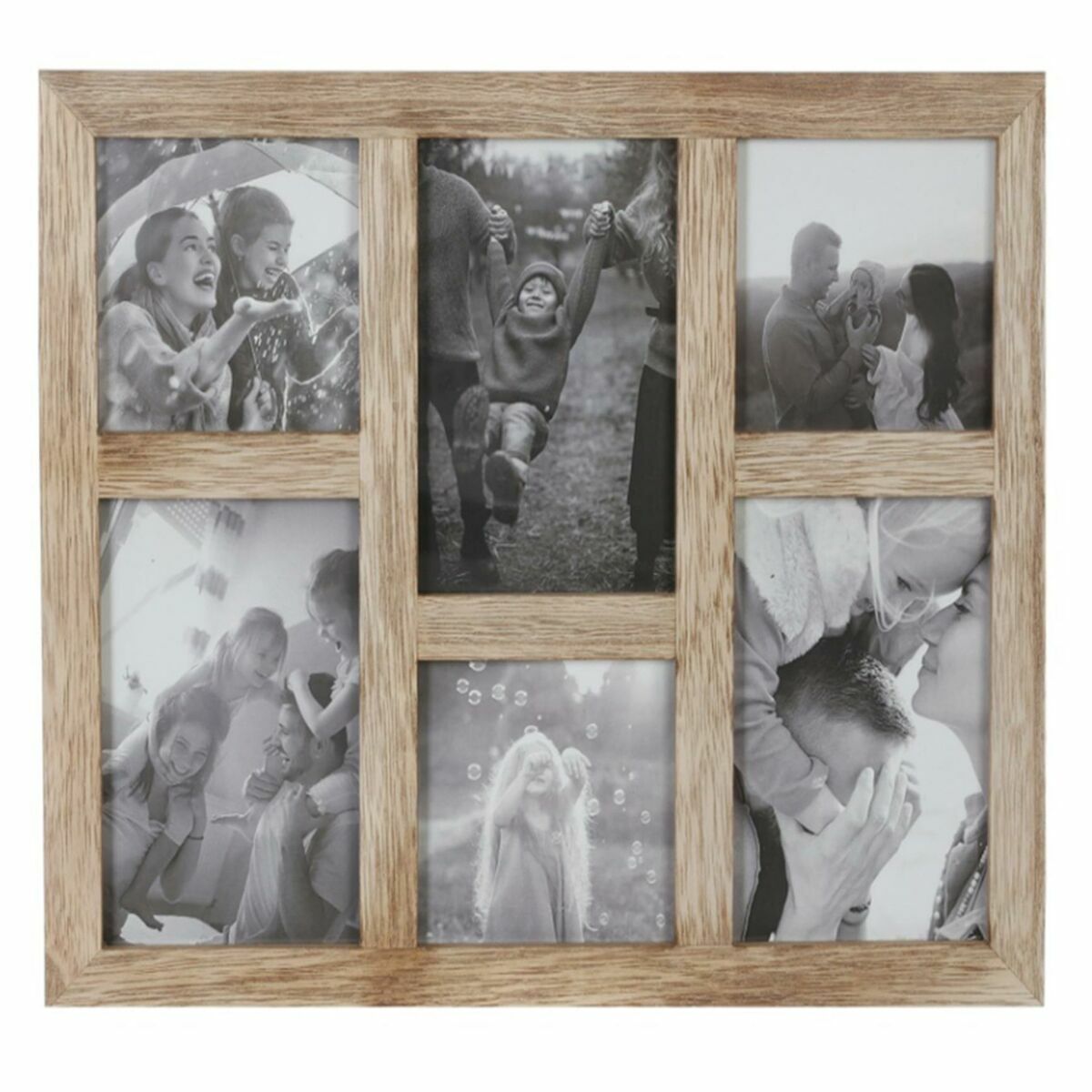 Fotoram DKD Home Decor 35 x 1,2 x 29 cm Glas Naturell Berg Trä MDF - 2