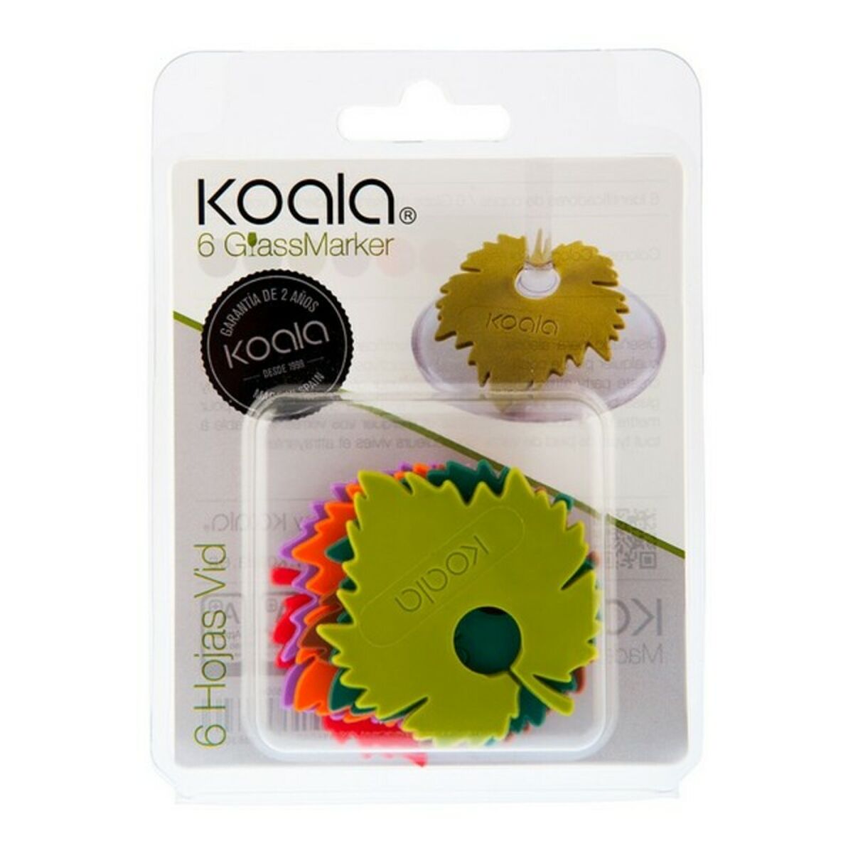 Glasidentifierare Koala Bodega (6 pcs) 5,5 cm Plast (6 Delar) - 2