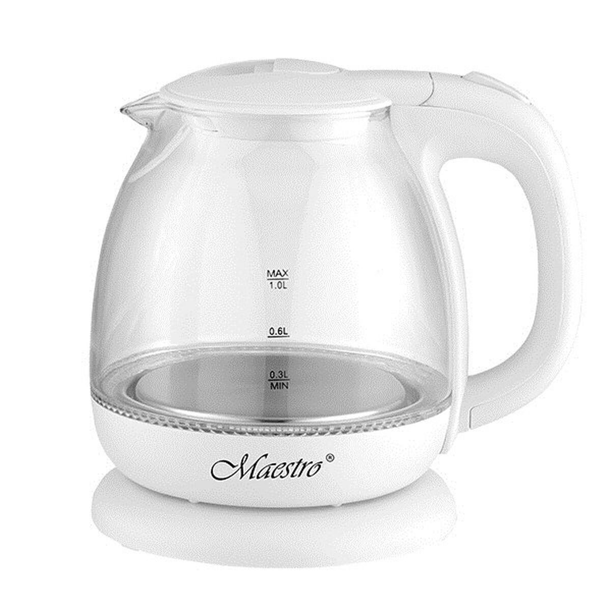 Vattenkokare Feel Maestro MR-055 Vit Glas 1100 W 1 L - 2