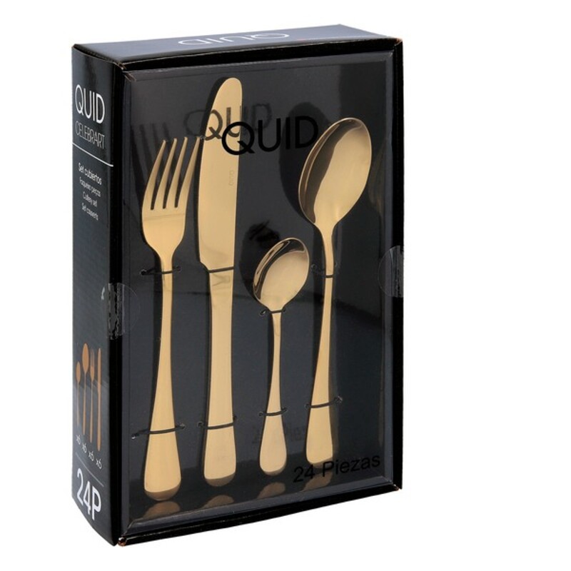 Bestick-set Quid Celebrant Metall 24 Delar, Färg: Svart - 6