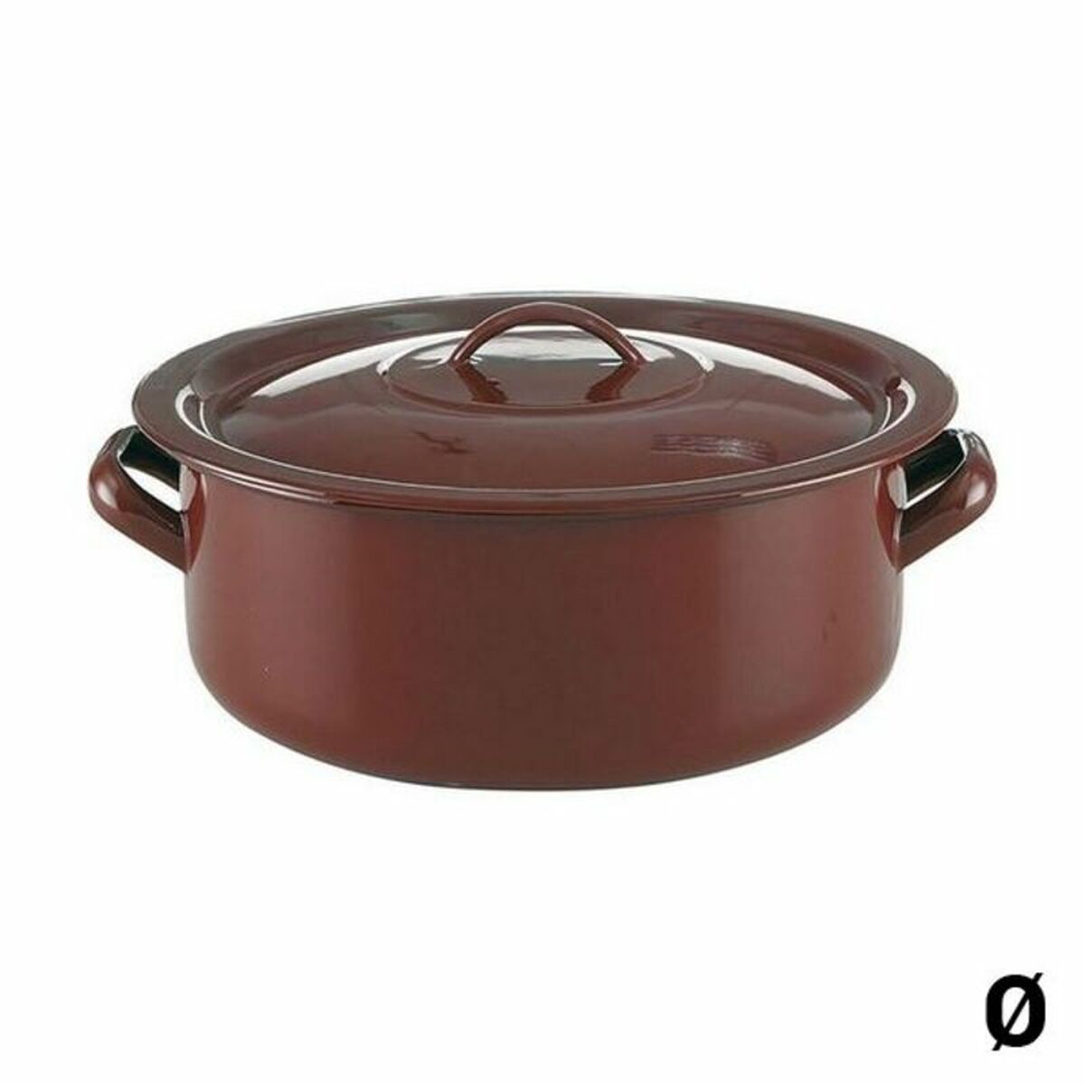 Kastrull med lock Quid Classic Brun Emaljerat stål, Mått: 18 cm - 3