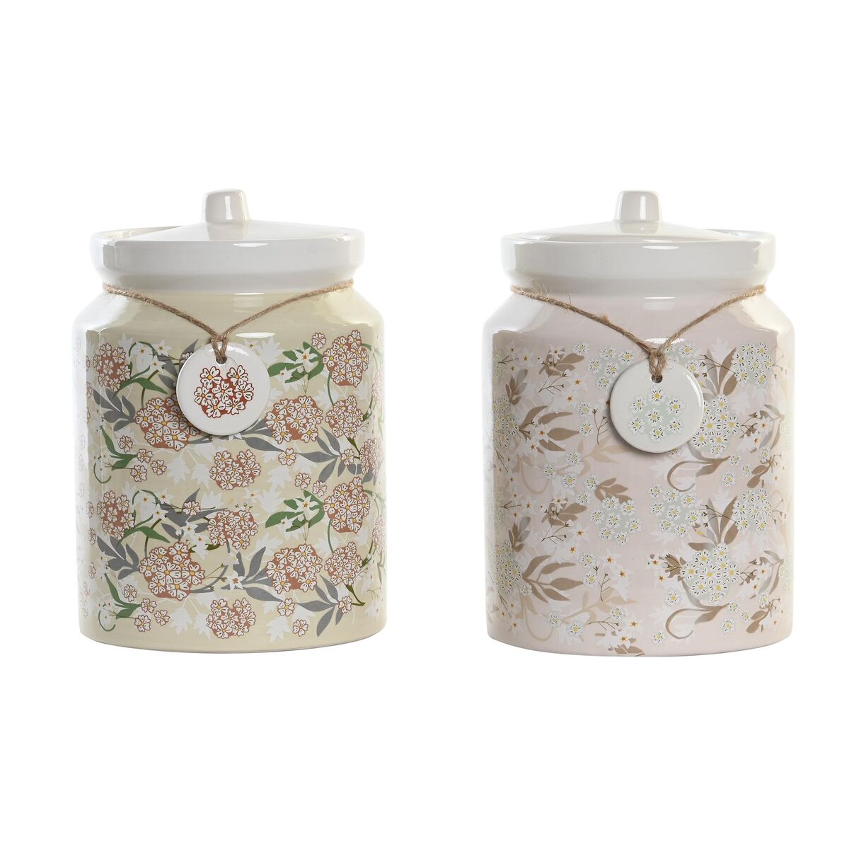 Burk DKD Home Decor 15 x 15 x 21 cm Dolomite Traditionell (2 antal)