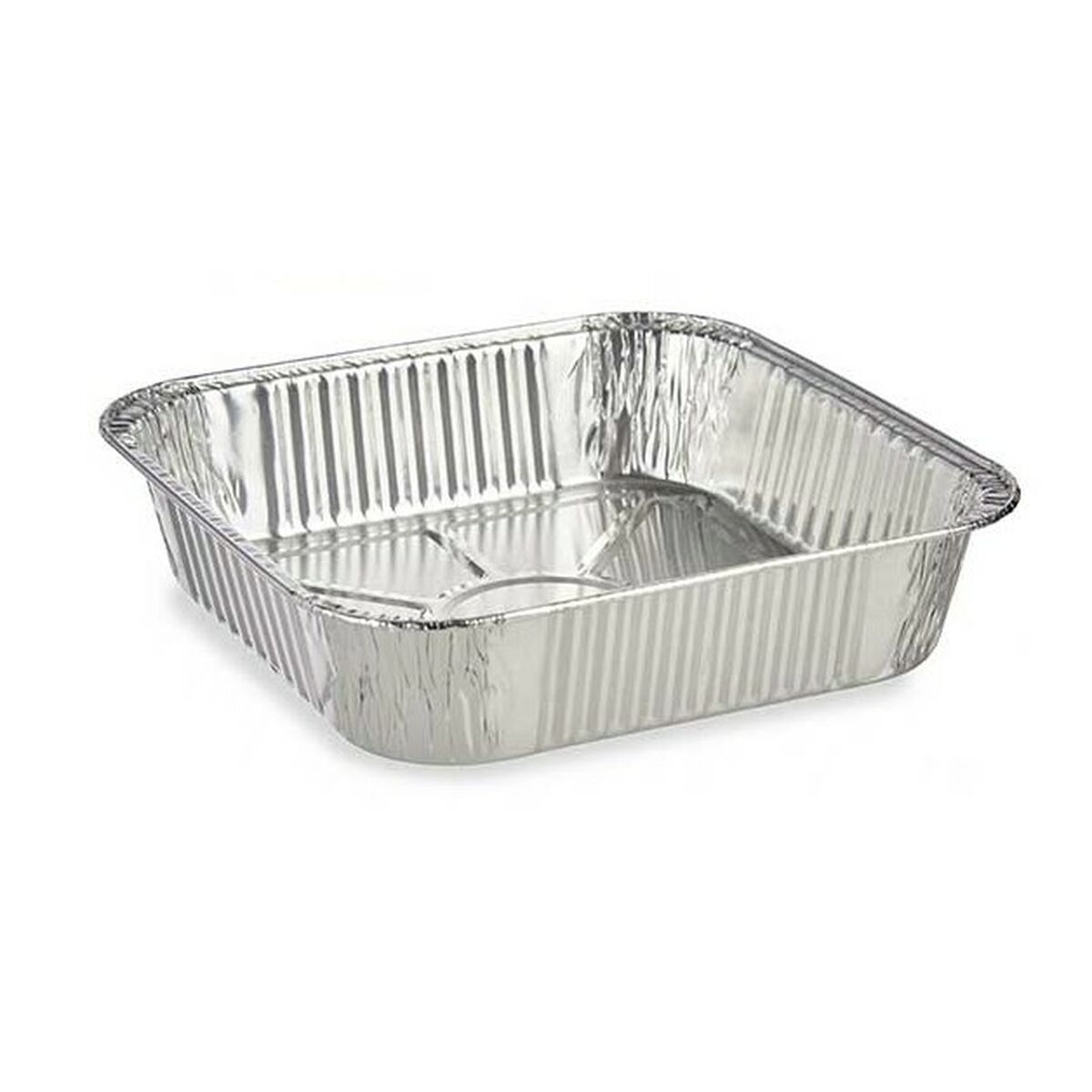 Uppsättning av köksfat Disponibel Fyrkantig Aluminium 20,5 x 6,5 x 20,5 cm (12 antal) - 2