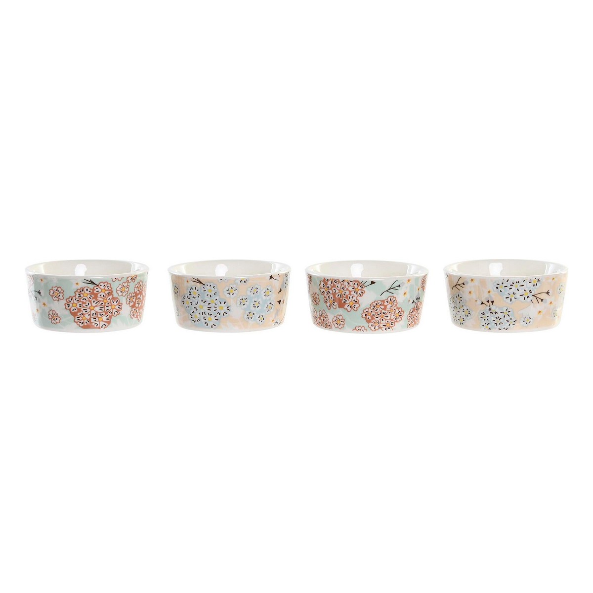 Snacksbricka DKD Home Decor 19,7 x 19,7 x 1 cm Grön Stengods - 3