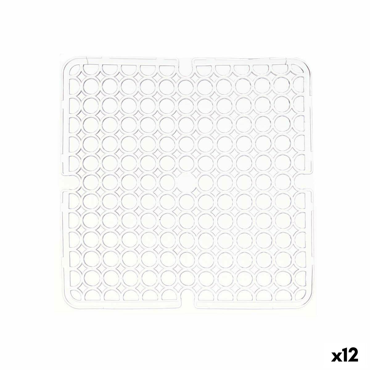 Matta Diskho Transparent Plast 28 x 0,1 x 28 cm (12 antal)