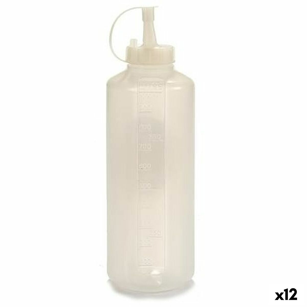 Såsburk Transparent Plast 1 L (12 antal)