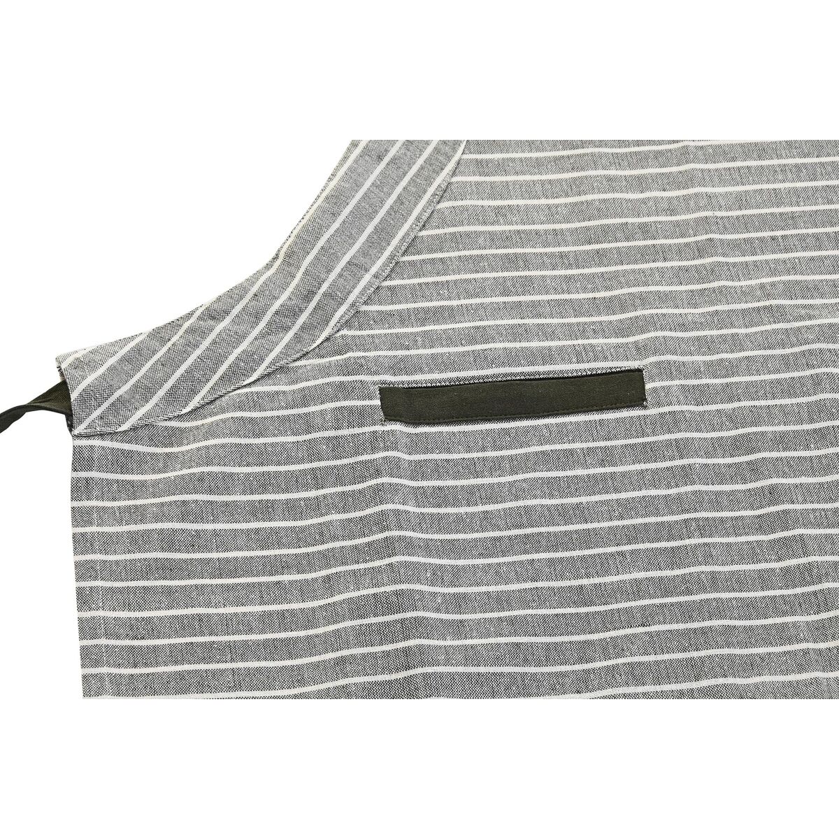 Förkläde med ficka DKD Home Decor 70 x 1 x 85 cm Grå Bomull Vit Grön - 3