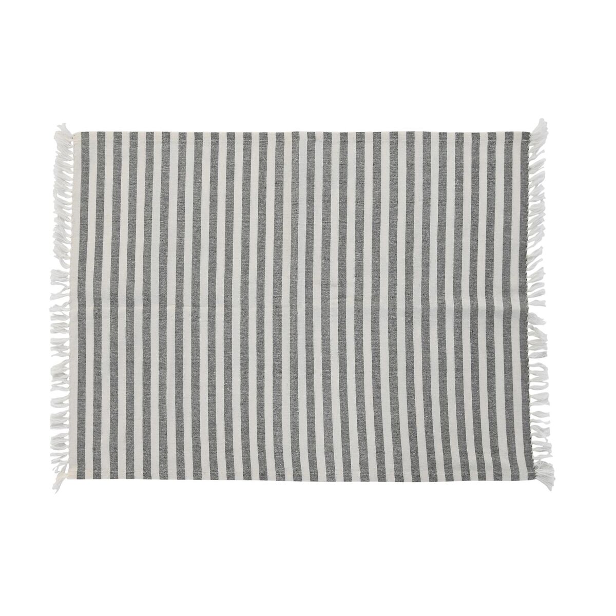 Förkläde med ficka DKD Home Decor 70 x 1 x 85 cm Grå Bomull Vit Grön - 2