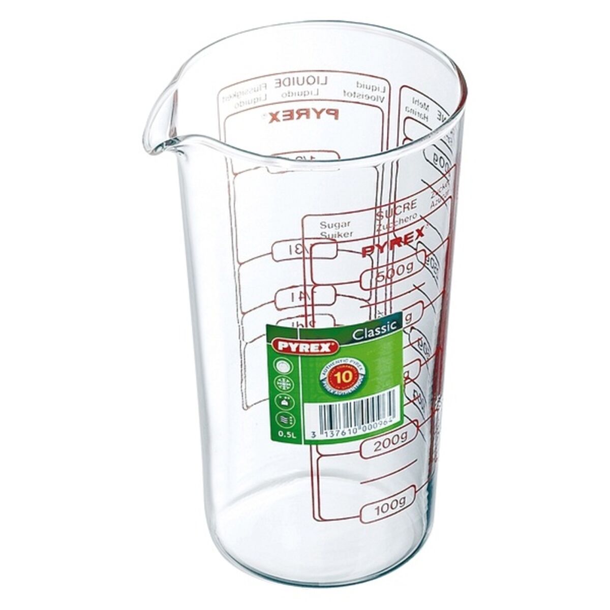 Glas Pyrex Classic Vidrio Transparent Glas (0,5 L) - 2