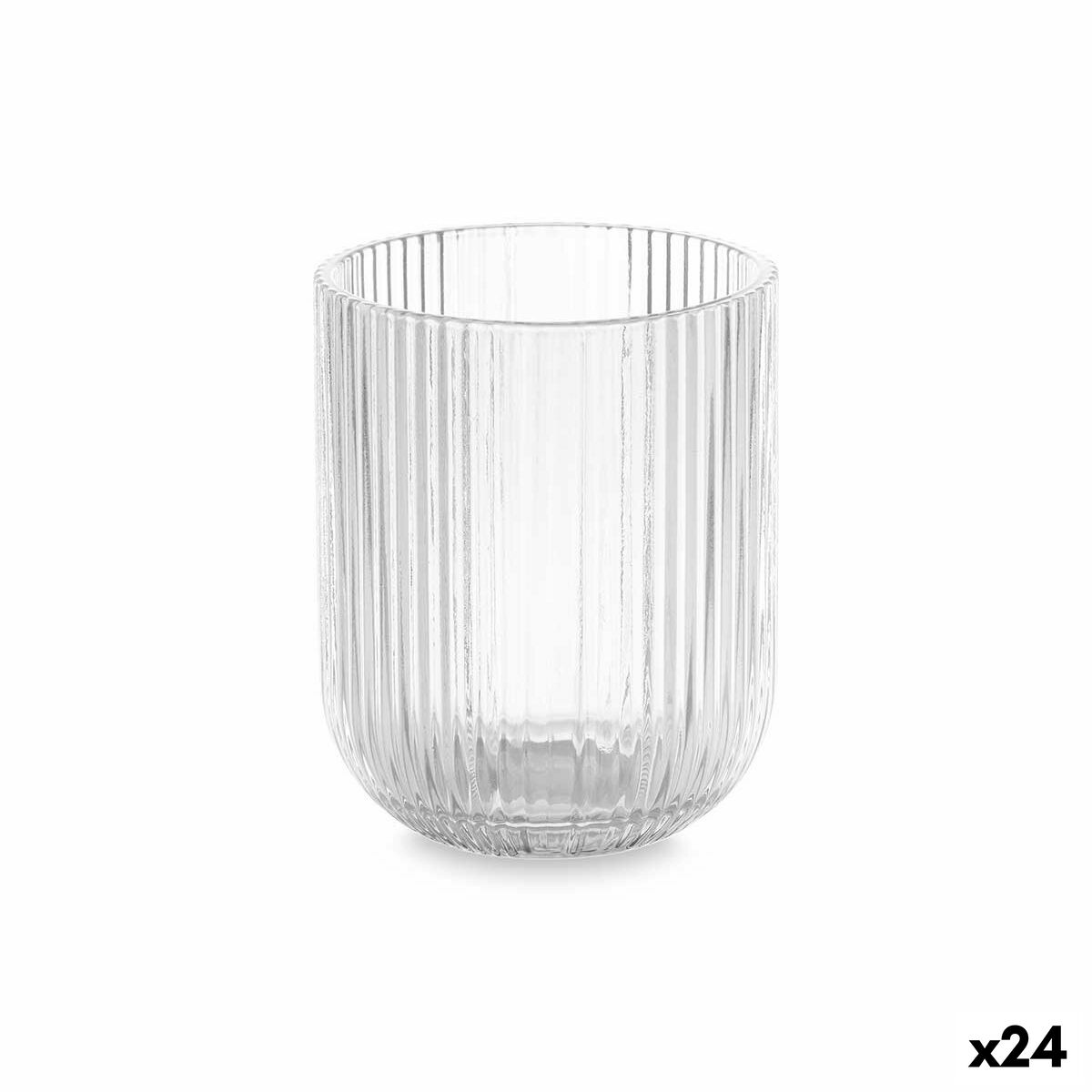 Glas Ränder Transparent Glas 270 ml (24 antal)