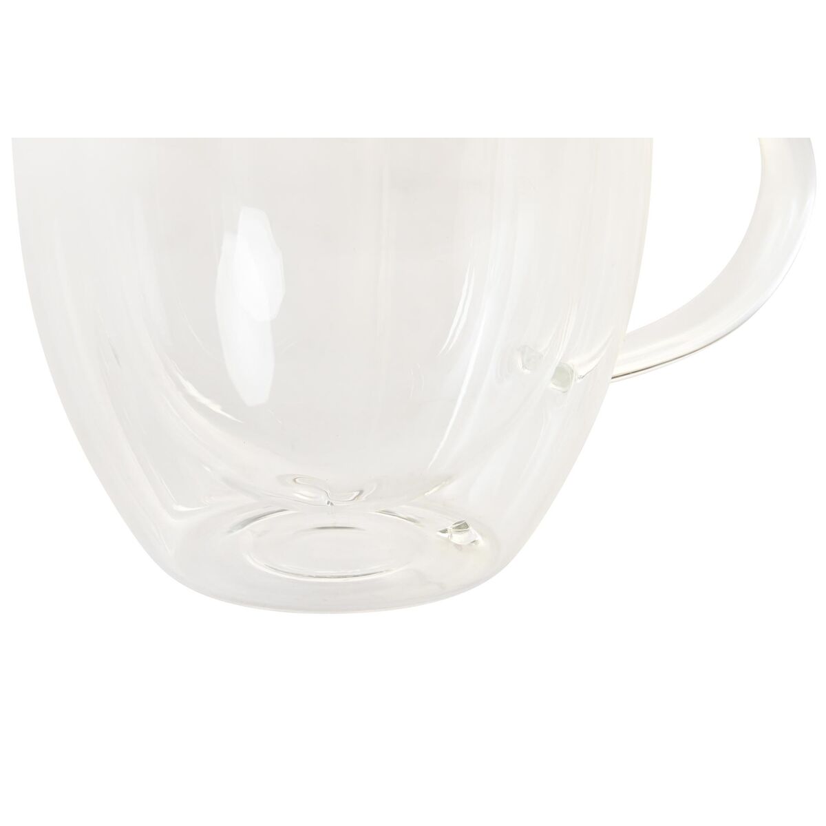 Set med kaffekoppar DKD Home Decor 250 ml Glas Transparent Borosilikatglas - 2
