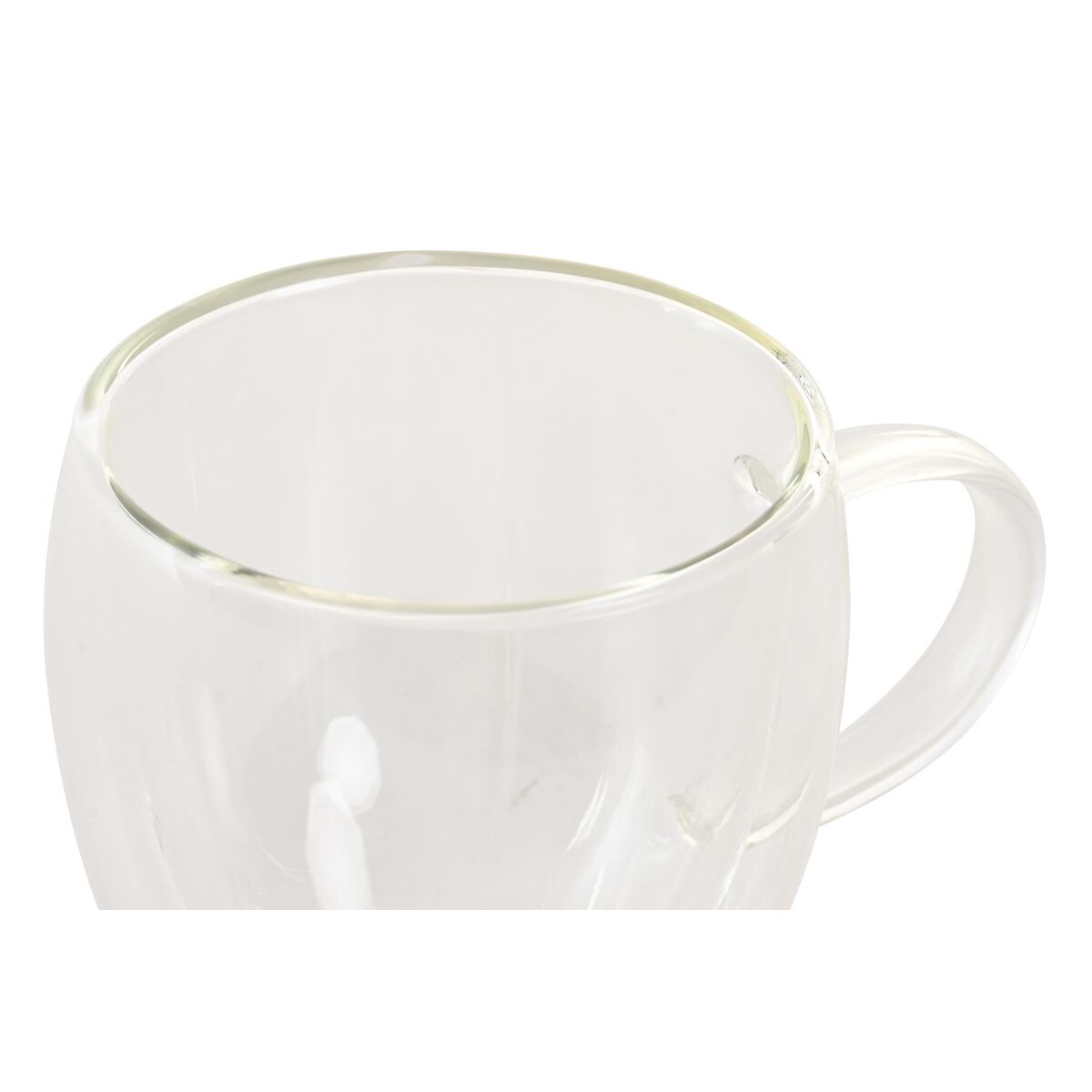 Set med kaffekoppar DKD Home Decor 250 ml Glas Transparent Borosilikatglas - 3