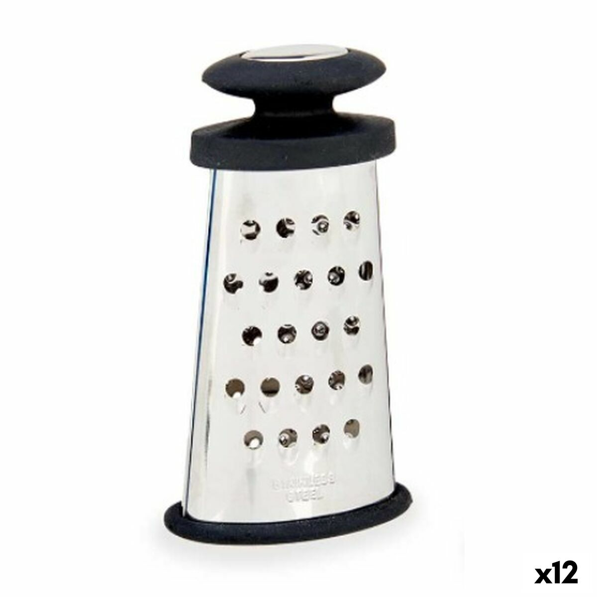 Rivjärn Svart Silvrig Rostfritt stål TPR 9 x 15,5 x 4,2 cm (12 antal)