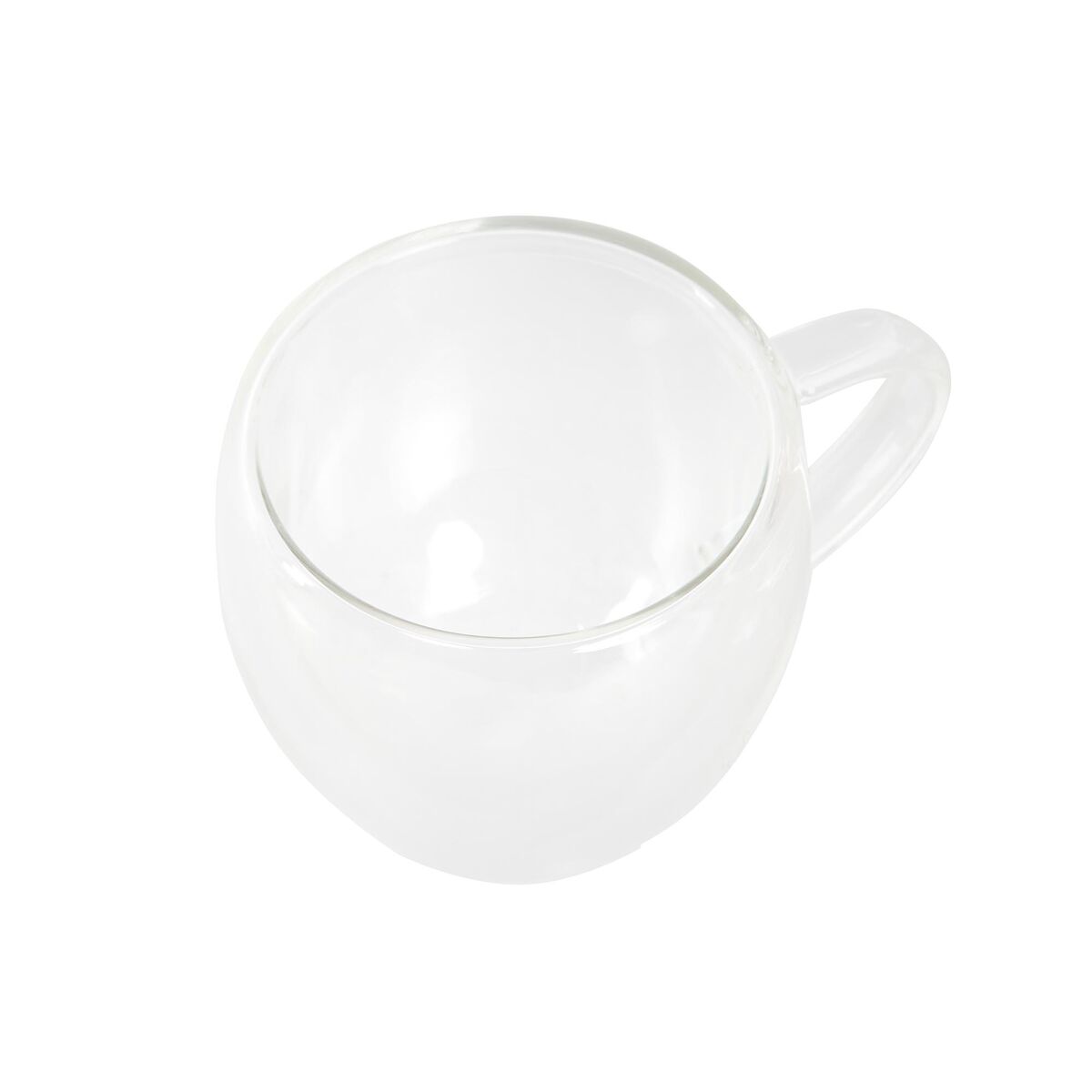 Set med kaffekoppar DKD Home Decor Glas Transparent 80 ml Borosilikatglas - 2