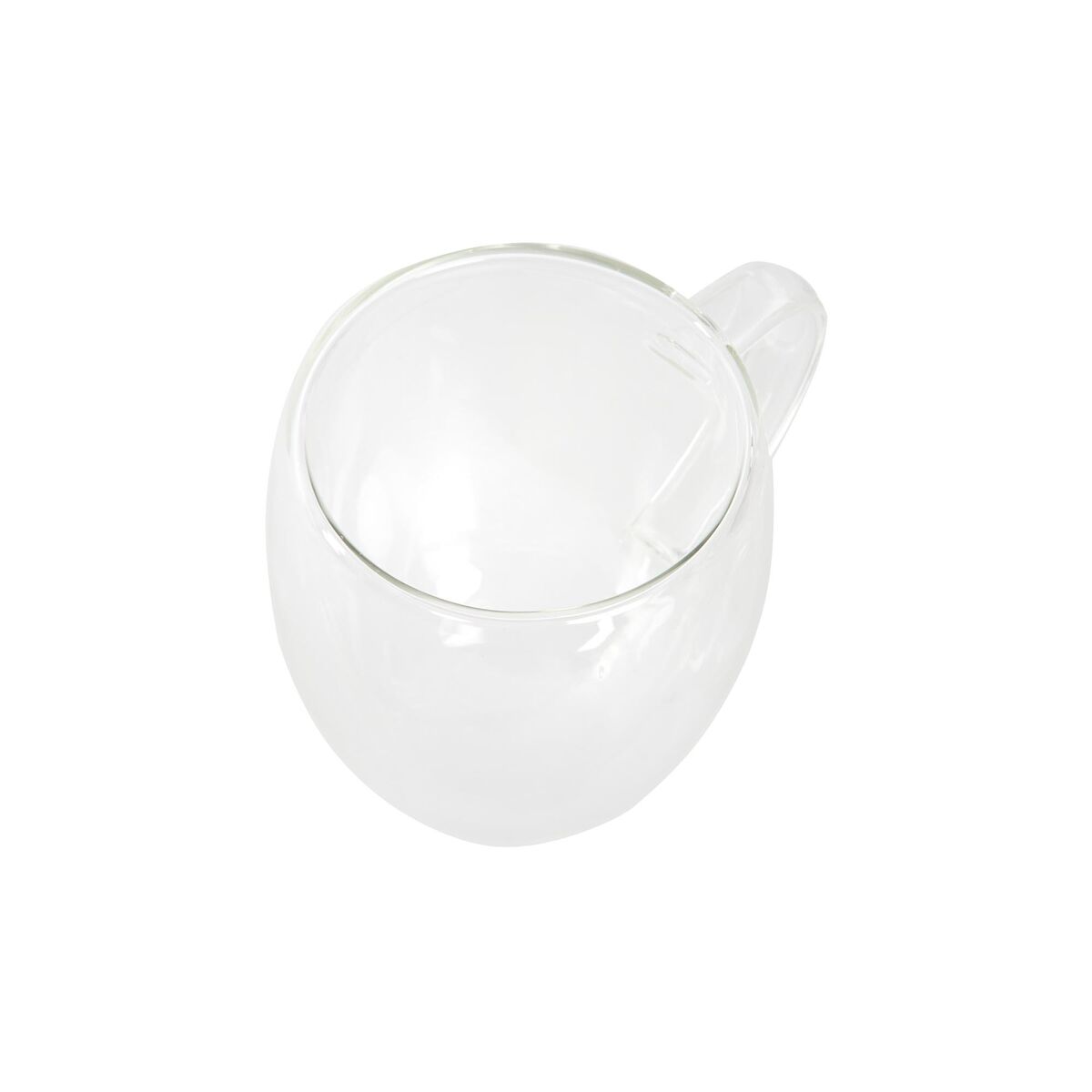 Set med kaffekoppar DKD Home Decor Glas Transparent 350 ml Borosilikatglas - 2