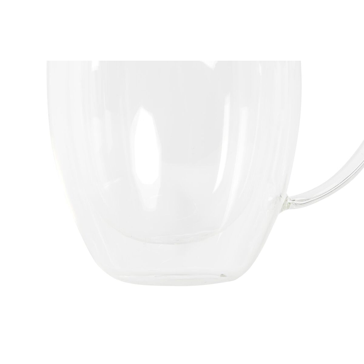 Set med kaffekoppar DKD Home Decor Glas Transparent 350 ml Borosilikatglas - 3