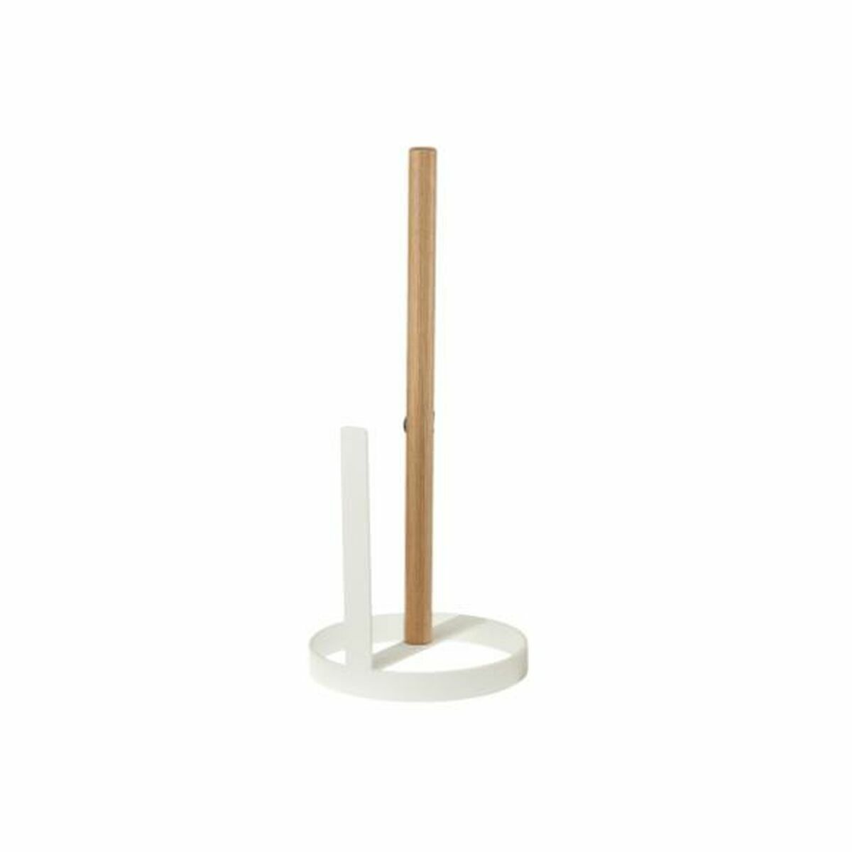 Hushållspappershållare DKD Home Decor 13 x 13 x 31,5 cm Naturell Metall Vit Furu - 2