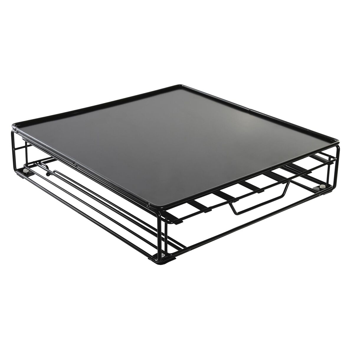Kapselhållare DKD Home Decor 28,7 x 32 x 7 cm Svart Metall - 2