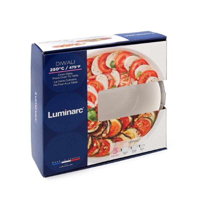 Servingsfat Luminarc Diwali Vit Glas (3 pcs) - 3
