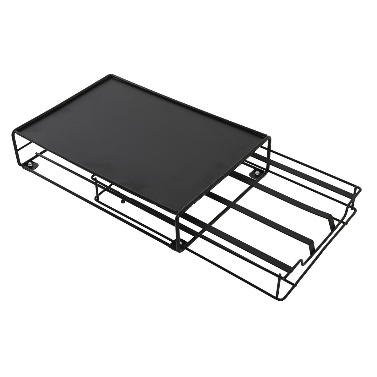 Kapselhållare DKD Home Decor 21 x 31 x 7,5 cm Svart Metall