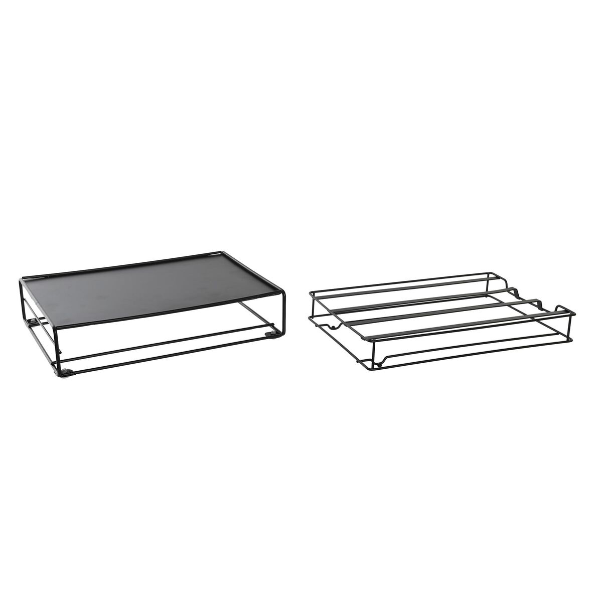 Kapselhållare DKD Home Decor 21 x 31 x 7,5 cm Svart Metall - 4