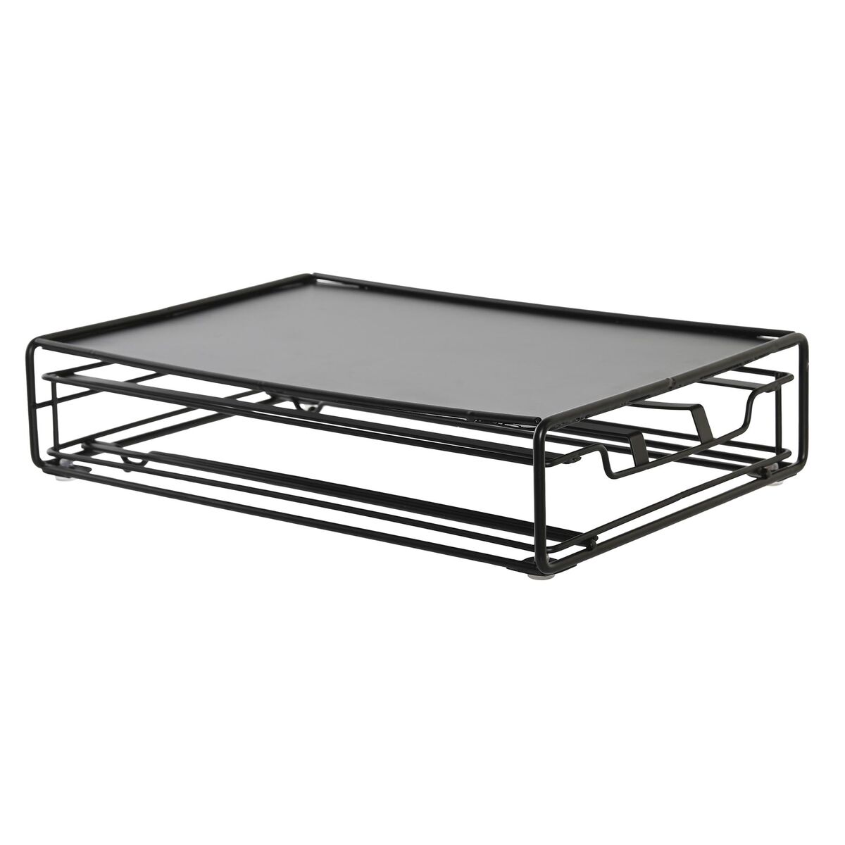 Kapselhållare DKD Home Decor 21 x 31 x 7,5 cm Svart Metall - 3