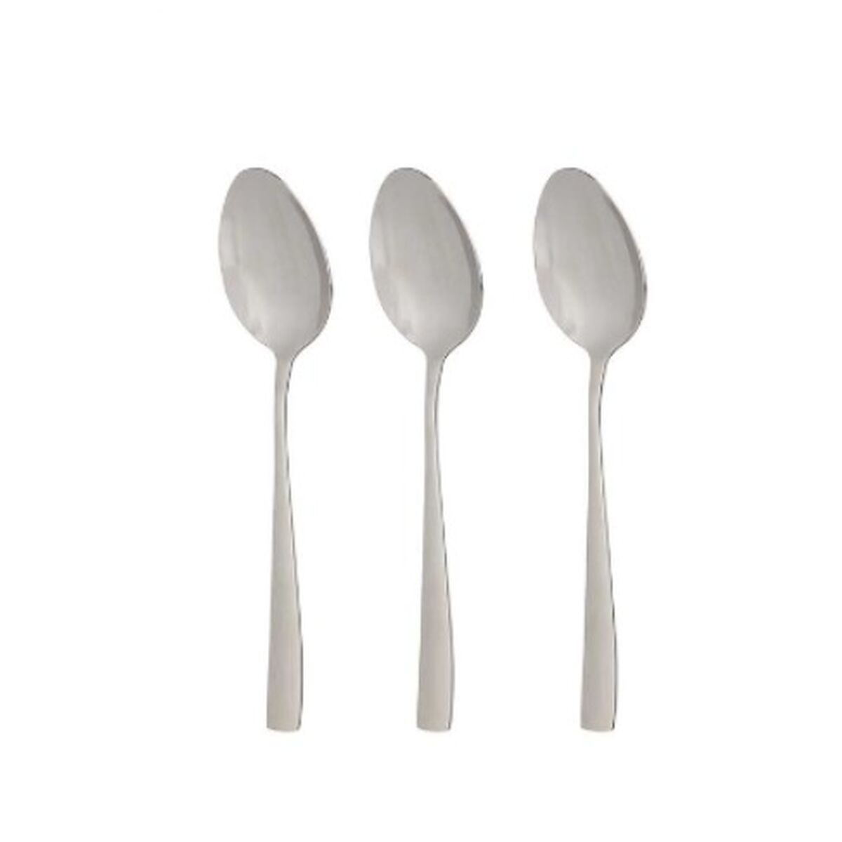 Set med skedar 21 x 4,5 x 2,5 cm Silvrig Rostfritt stål (12 antal) - 2