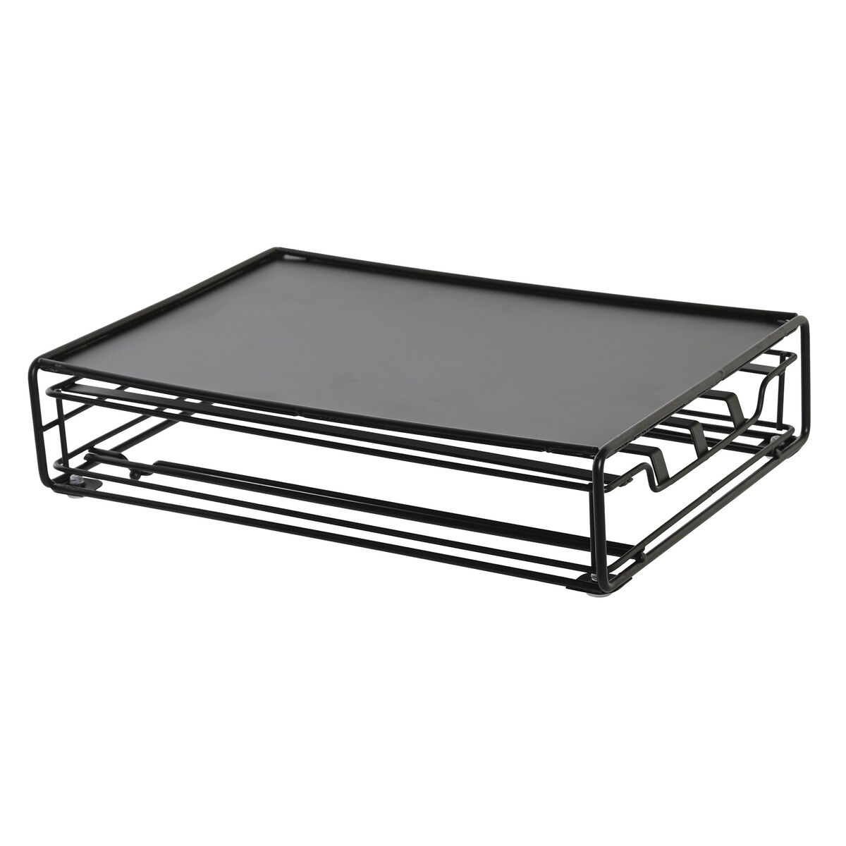 Kapselhållare DKD Home Decor 21 x 31 x 7,5 cm Svart Metall - 2