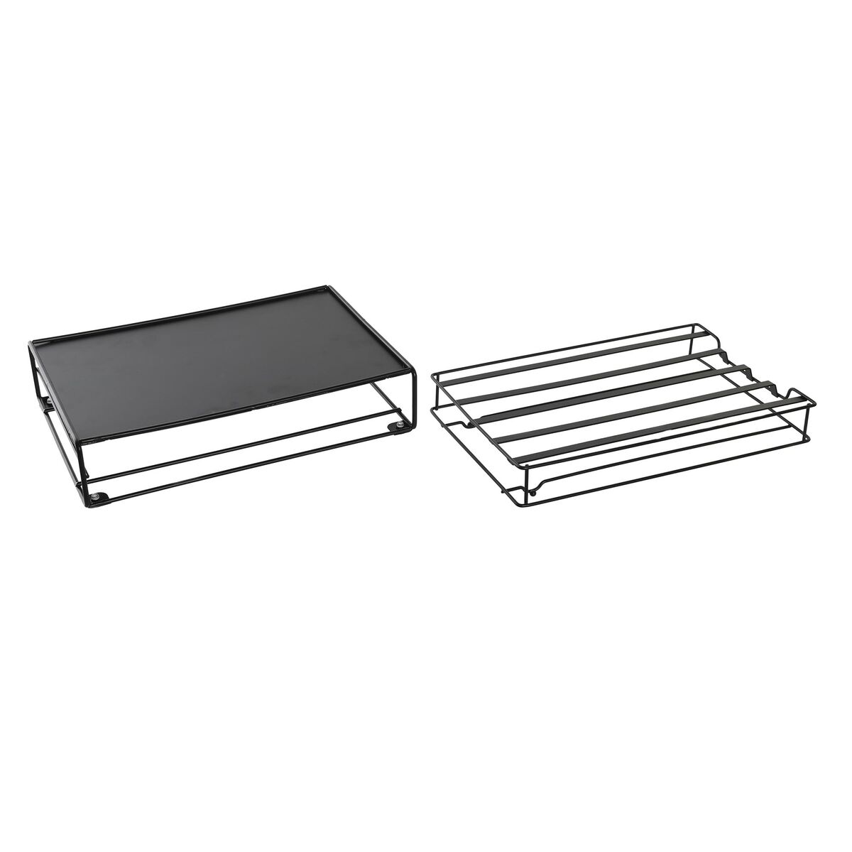 Kapselhållare DKD Home Decor 21 x 31 x 7,5 cm Svart Metall - 3