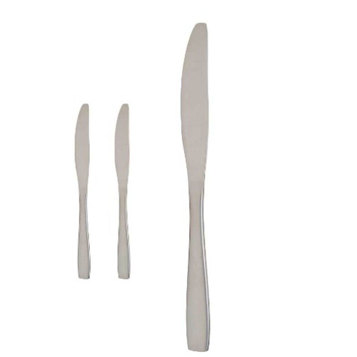 Knivset 55,5 x 2 x 0,5 cm Silvrig Rostfritt stål (12 antal) - 2