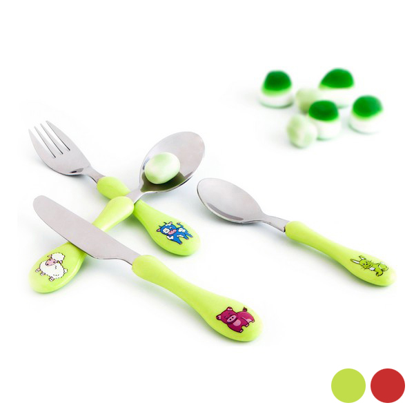 Bestick-set Amefa Enfant Metall Dvobarvna, Färg: Grön