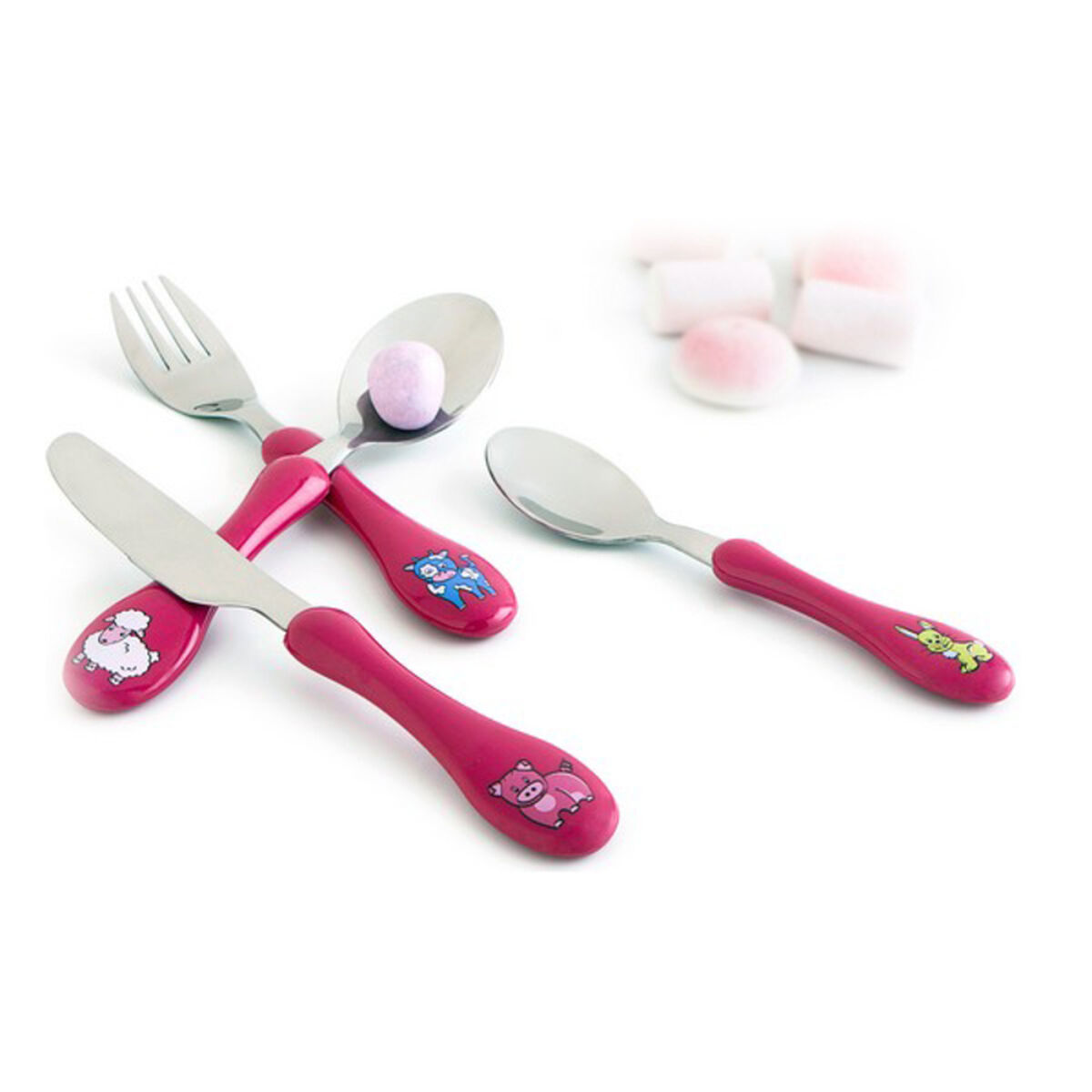 Bestick-set Amefa Enfant Metall Dvobarvna, Färg: Fuchsia - 9