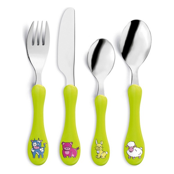 Bestick-set Amefa Enfant Metall Dvobarvna, Färg: Fuchsia - 6