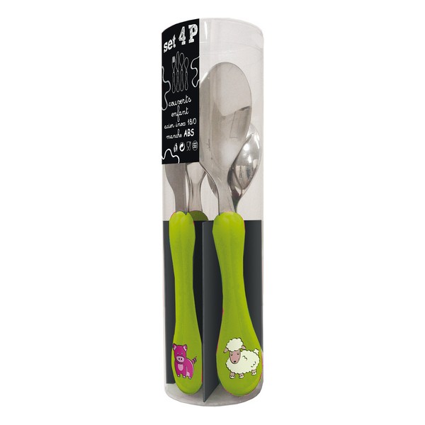 Bestick-set Amefa Enfant Metall Dvobarvna, Färg: Fuchsia - 5
